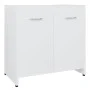 Weißer Badezimmerschrank aus Sperrholz, 60 x 33 x 61 cm von vidaXL, Badezimmermöbel - Ref: Foro24-802570, Preis: 48,91 €, Rab...