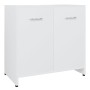 Weißer Badezimmerschrank aus Sperrholz, 60 x 33 x 61 cm von vidaXL, Badezimmermöbel - Ref: Foro24-802570, Preis: 50,06 €, Rab...