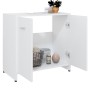 Armario de baño madera contrachapada blanco 60x33x61 cm de vidaXL, Muebles de baño - Ref: Foro24-802570, Precio: 51,53 €