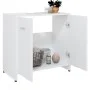 Weißer Badezimmerschrank aus Sperrholz, 60 x 33 x 61 cm von vidaXL, Badezimmermöbel - Ref: Foro24-802570, Preis: 48,91 €, Rab...
