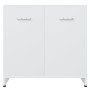 Weißer Badezimmerschrank aus Sperrholz, 60 x 33 x 61 cm von vidaXL, Badezimmermöbel - Ref: Foro24-802570, Preis: 50,06 €, Rab...