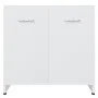 Weißer Badezimmerschrank aus Sperrholz, 60 x 33 x 61 cm von vidaXL, Badezimmermöbel - Ref: Foro24-802570, Preis: 48,88 €, Rab...