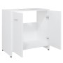 Weißer Badezimmerschrank aus Sperrholz, 60 x 33 x 61 cm von vidaXL, Badezimmermöbel - Ref: Foro24-802570, Preis: 50,06 €, Rab...