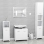 Weißer Badezimmerschrank aus Sperrholz, 60 x 33 x 61 cm von vidaXL, Badezimmermöbel - Ref: Foro24-802570, Preis: 50,06 €, Rab...