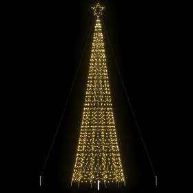 Árbol de Navidad LED con estacas 1534 LEDs blanco cálido 500 cm en Arboles de navidad | Comprar online en Foro24