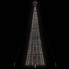 Árbol de Navidad LED con estacas 1534 LEDs colores 500 cm