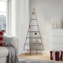 Árbol de Navidad para decoración metal negro 150 cm