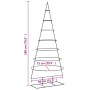 Árbol de Navidad para decoración metal negro 180 cm