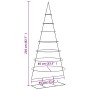 Árbol de Navidad para decoración metal negro 210 cm
