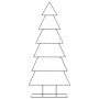 Árbol de Navidad para decoración metal negro 180 cm