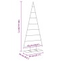 Árbol de Navidad para decoración metal negro 150 cm