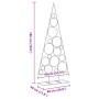 Árbol de Navidad para decoración metal negro 180 cm