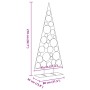 Árbol de Navidad para decoración metal negro 210 cm
