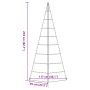 Árbol de Navidad para decoración metal negro 210 cm