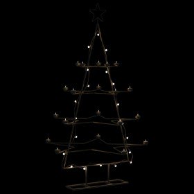 Árbol de Navidad para decoración metal negro 140 cm