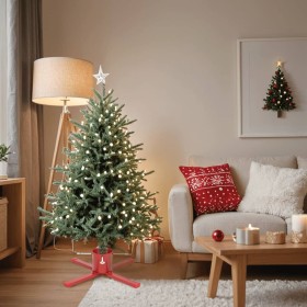 Soporte para árbol de Navidad rojo 61x61x15,5 cm