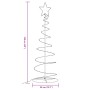VidaXL LED para árbol de Navidad 100 LED blanco cálido 150 cm
