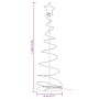 VidaXL LED para árbol de Navidad 120 LED blanco cálido 180 cm