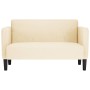 Sofá Loveseat color crema 109 cm tejido de pana