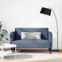Sofá Loveseat azul 109 cm tejido de pana en Sofás | Comprar online en Foro24