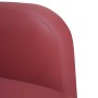 Sofá Loveseat rojo vino 110 cm cuero sintética