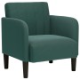 Sillón con reposabrazos Terciopelo Verde Oscuro 54 cm