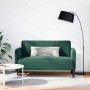 Sofá Loveseat verde oscuro 109 cm terciopelo
