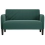 Sofá Loveseat verde oscuro 109 cm terciopelo