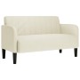 Sofá Loveseat terciopelo crema 109 cm