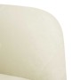 Sofá Loveseat terciopelo crema 109 cm