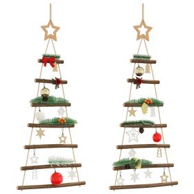 Árbol de Navidad colgante con estrellas en la parte superior, 2