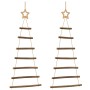 Árbol de Navidad colgante con estrellas en la parte superior, 2