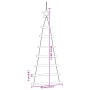 Árbol de Navidad colgante con estrellas en la parte superior, 2