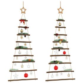 Árbol de Navidad colgante con estrellas en la parte superior, 2