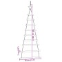 Árbol de Navidad colgante con estrellas en la parte superior, 2