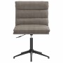Silla de comedor de cuero sintético gris
