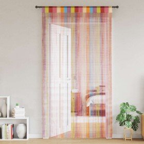 Cortinas de tiras 2 uds multicolor 140x250 cm Cortinas de tiras 2 uds multicolor 140x250 cm