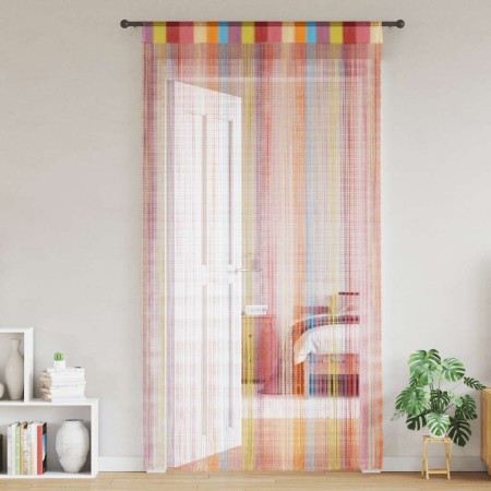 Cortinas de tiras 2 uds multicolor 140x250 cm