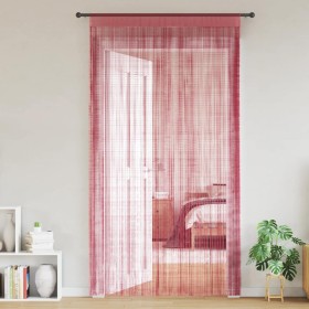 Cortinas de tiras 2 uds. color rosa 100x250 cm Cortinas de tiras 2 uds.