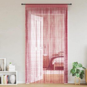 Cortinas de tiras 2 uds. color rosa 100x250 cm Cortinas de tiras 2 uds.