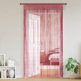 Cortinas de tiras 2 uds. color rosa 140x250 cm Cortinas de tiras 2 uds.