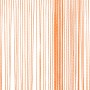 Cortinas de cuerdas 2 uds naranja 100x250 cm