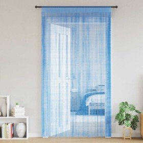Cortinas de tiras 2 uds azul claro 100x250 cm Cortinas de tiras 2 uds azul claro 100x250 cm