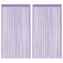 Cortinas de cuerdas 2 uds morado 100x250 cm