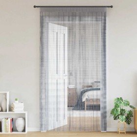 Cortinas de tiras 2 uds gris claro 100x250 cm Cortinas de tiras 2 uds gris claro 100x250 cm