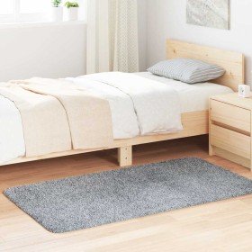 Alfombra de pelo largo NAVARRA gris claro 80x150 cm poliéster