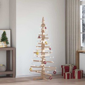 Árbol de Navidad de madera para decoración 150 cm Madera maciza