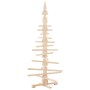 Árbol de Navidad de madera para decoración 150 cm Madera maciza