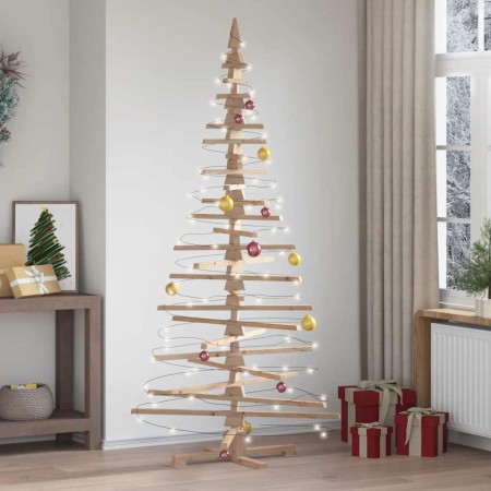 Árbol de Navidad de madera de adorno madera maciza pino 210 cm