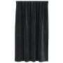 Cortinas con cortinas 2 pcs Negro 140 x 140 cm Terciopelo